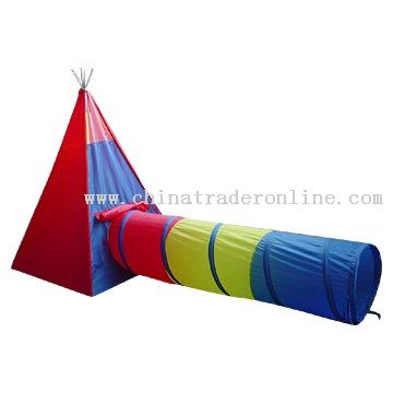 Teepee Tent with Tunnel from China